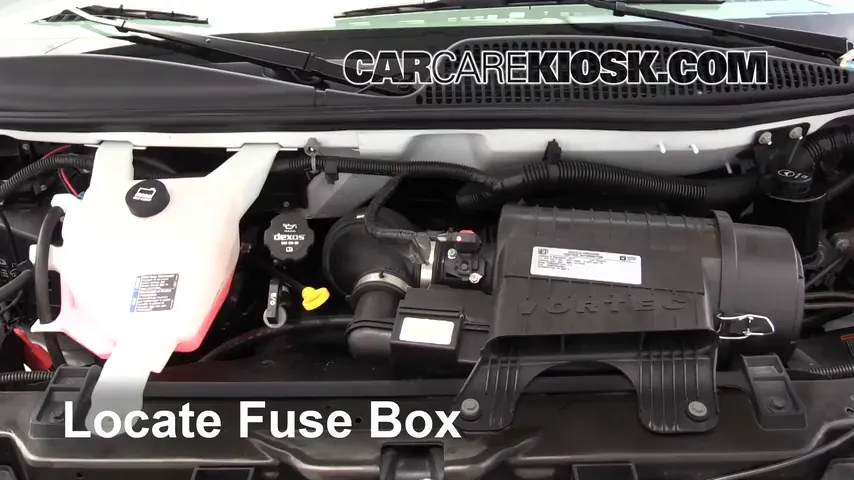 2017 Chevrolet Express 2500 4.8L V8 FlexFuel Extended Cargo Van Fuse (Engine) Check